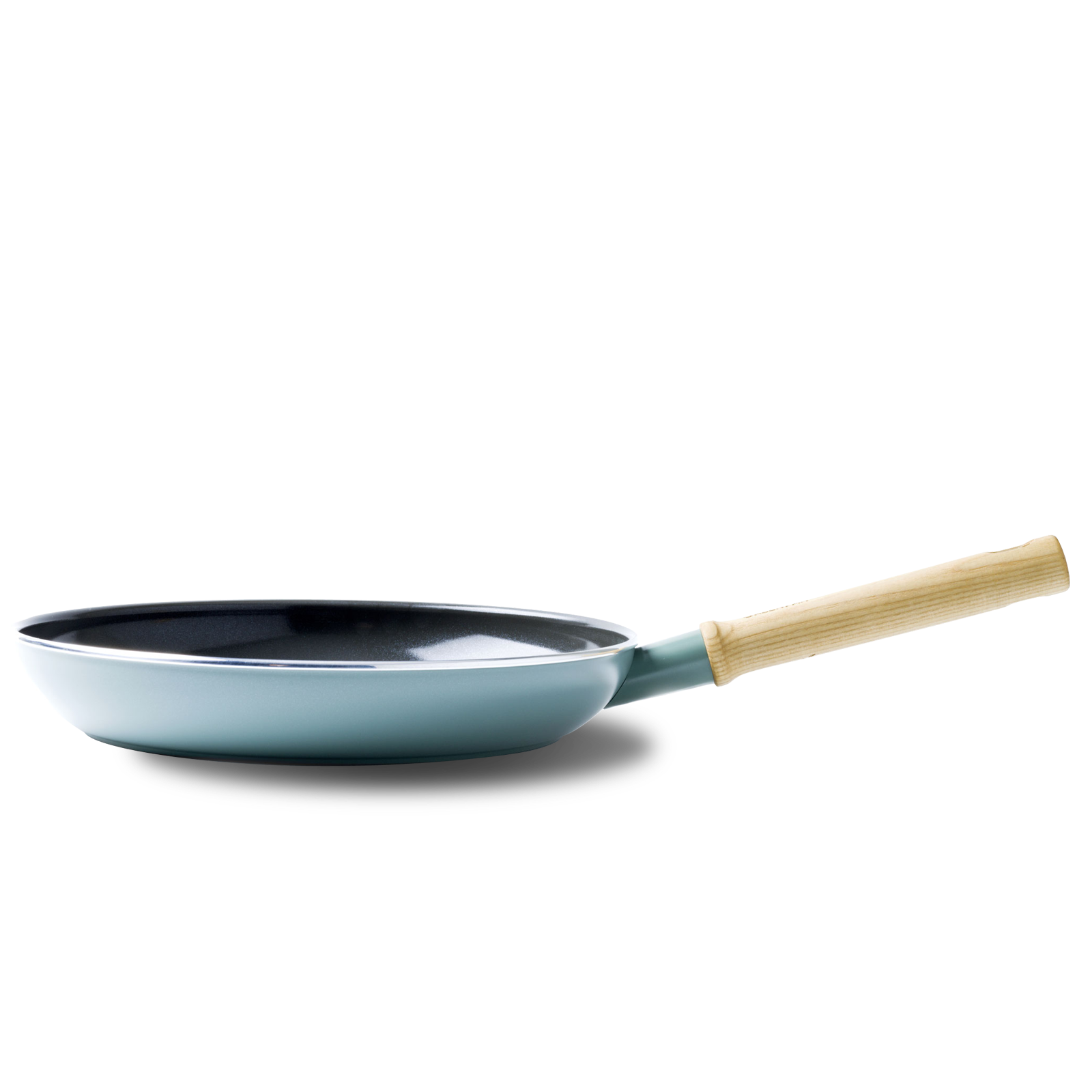 Mayflower Braadpan 20cm Scandinavisch blauw met houten handvat