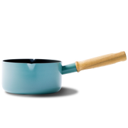 Mayflower Steelpan 16cm blauw met essenhouten handgreep