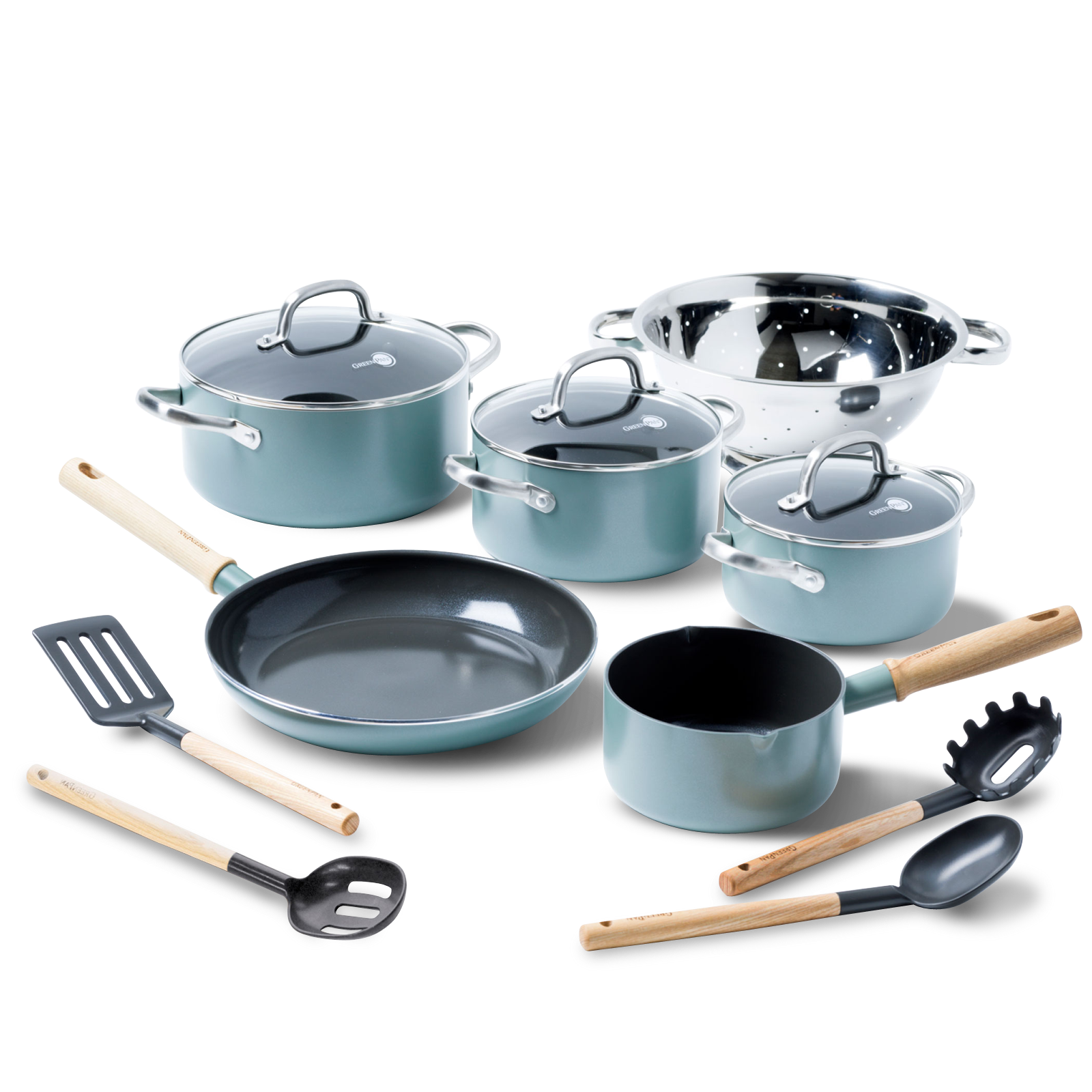 Mayflower 13-delige Pannenset Scandinavisch blauw set