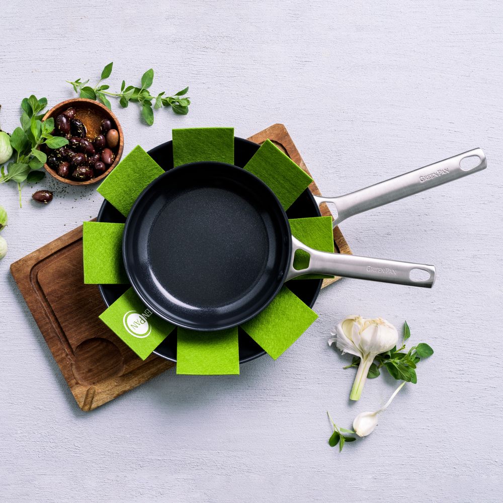 Padova Black 2-delige Braadpannenset 20+28cm zwart panbeschermer