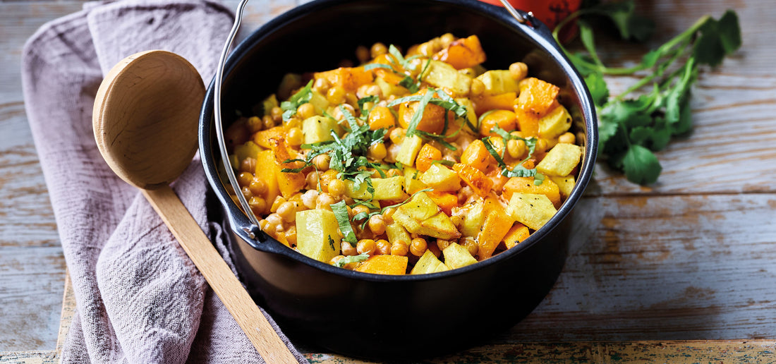 Kruidige pompoencurry met wortel en pastinaak