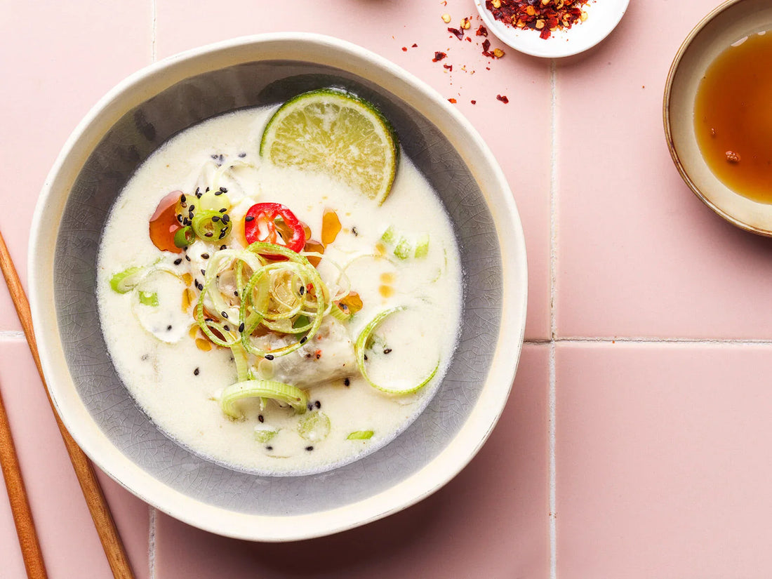 Tom kha kai kabeljauw