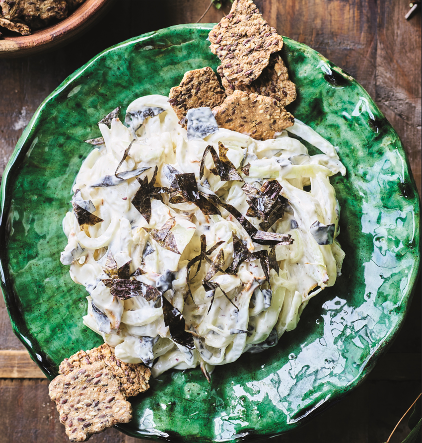 Zoete-uiendip met nori