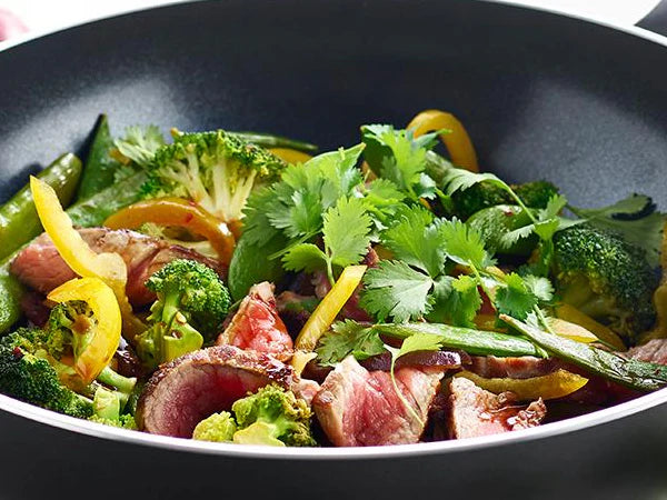 Biefstuk met wokgroenten