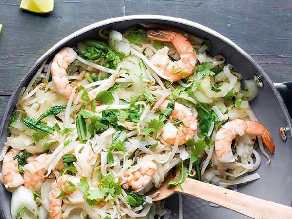 Pad Thai met garnalen