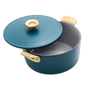 Marmite en céramique antiadhésive GreenPan™ Stanley Tucci™ 26 cm/6,5 L, bleu sarcelle vénitien