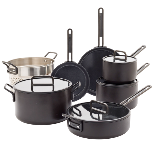 GreenPan™ Stanley Tucci™ Ceramic Nonstick 11-Piece Cookware Set, Milano Black