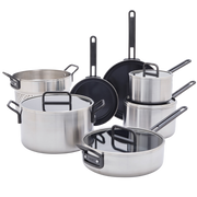 GreenPan™ Stanley Tucci™ Stainless Steel Ceramic Nonstick 11-Piece Cookware Set
