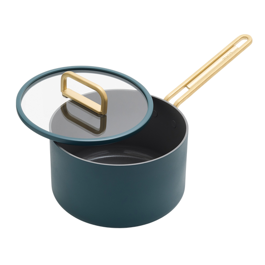 GreenPan™ Stanley Tucci™ Ceramic Nonstick 20cm/3.78L Saucepan with Lid, Venetian Teal