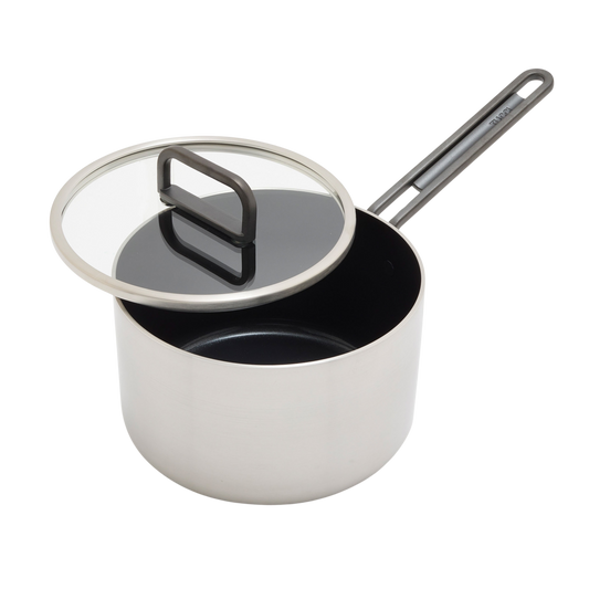 GreenPan™ Stanley Tucci™ Stainless Steel Ceramic Nonstick 4QT/20cm Saucepan with  Lid