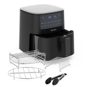 Black single basket & grilling set