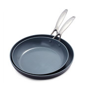Greenpan Valencia Pro Braadpannen 26cm 30cm 2-delig Keramisch inductie pfas-vri  vooraanzicht 
