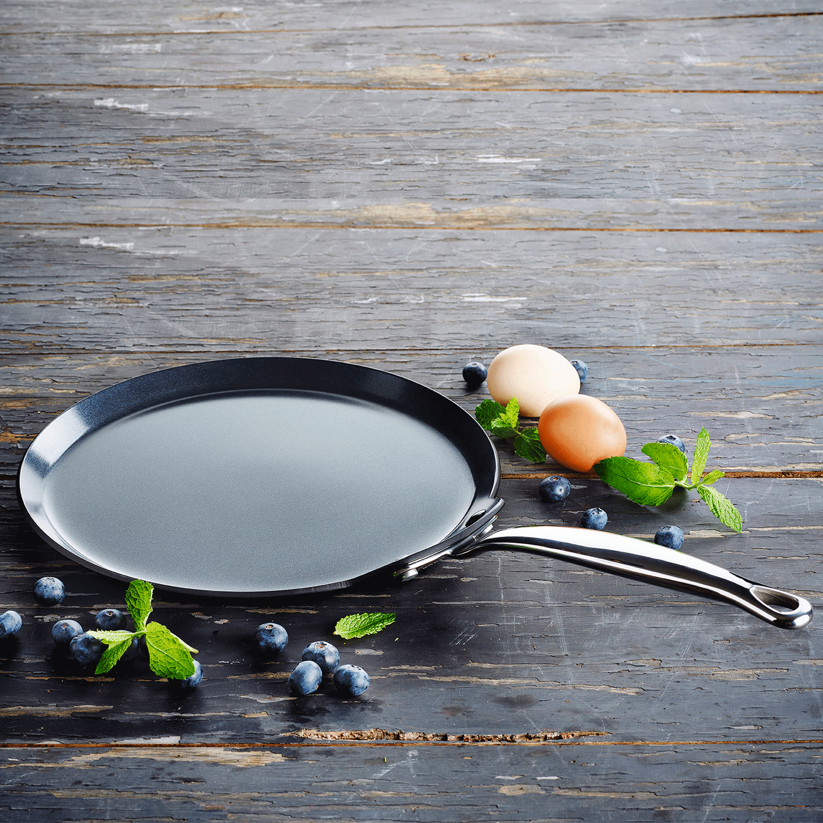 Greenpan Barcelona Pannenkoekenpan 28cm Keramisch inductie pfas-vri vooraanzicht