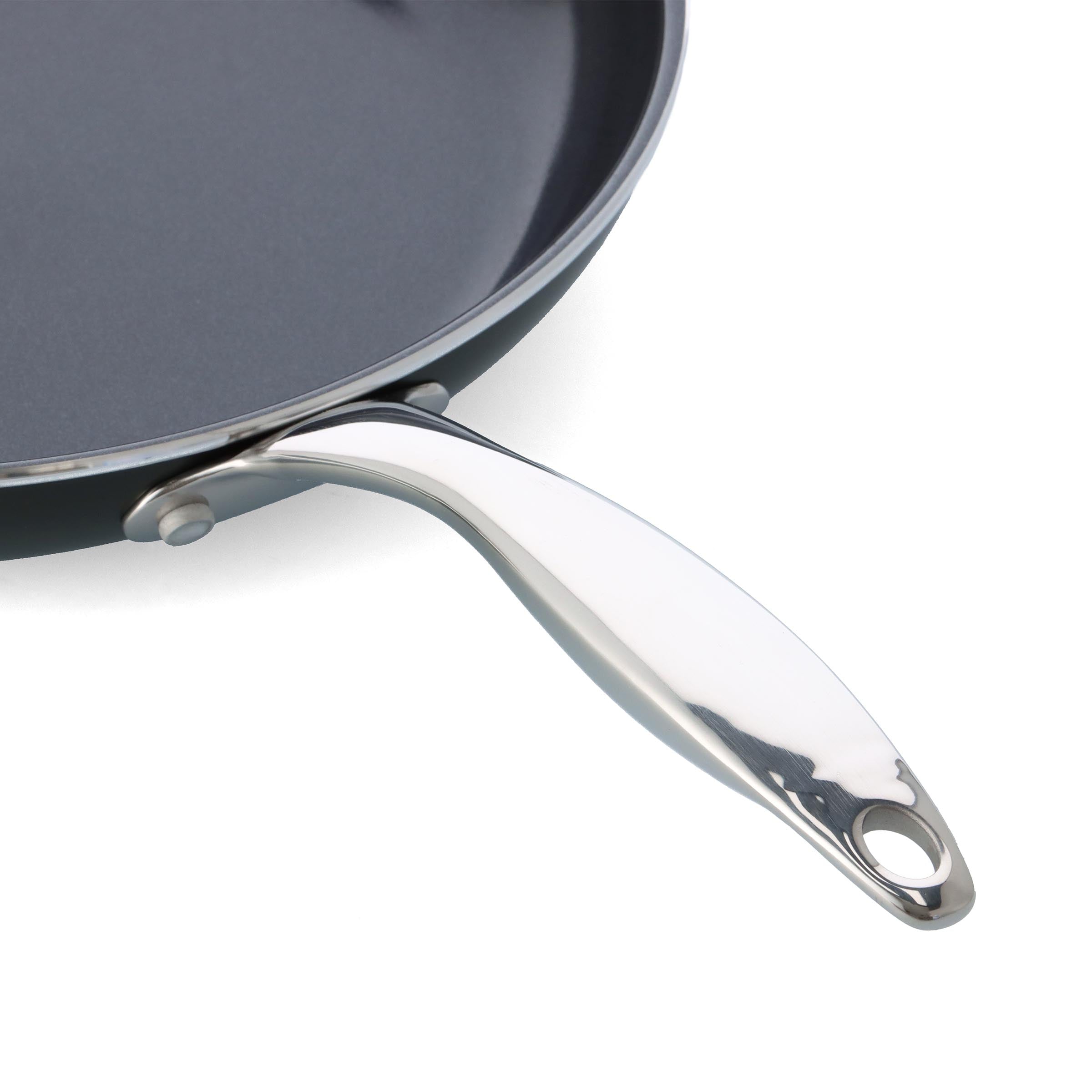 Dagelijkse kost braadpan 28cm groen handvat