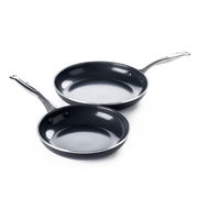 Greenpan Brussels Koekenpannen 24cm 28cm 2-delig Keramisch inductie pfas-vrij vooraanzicht