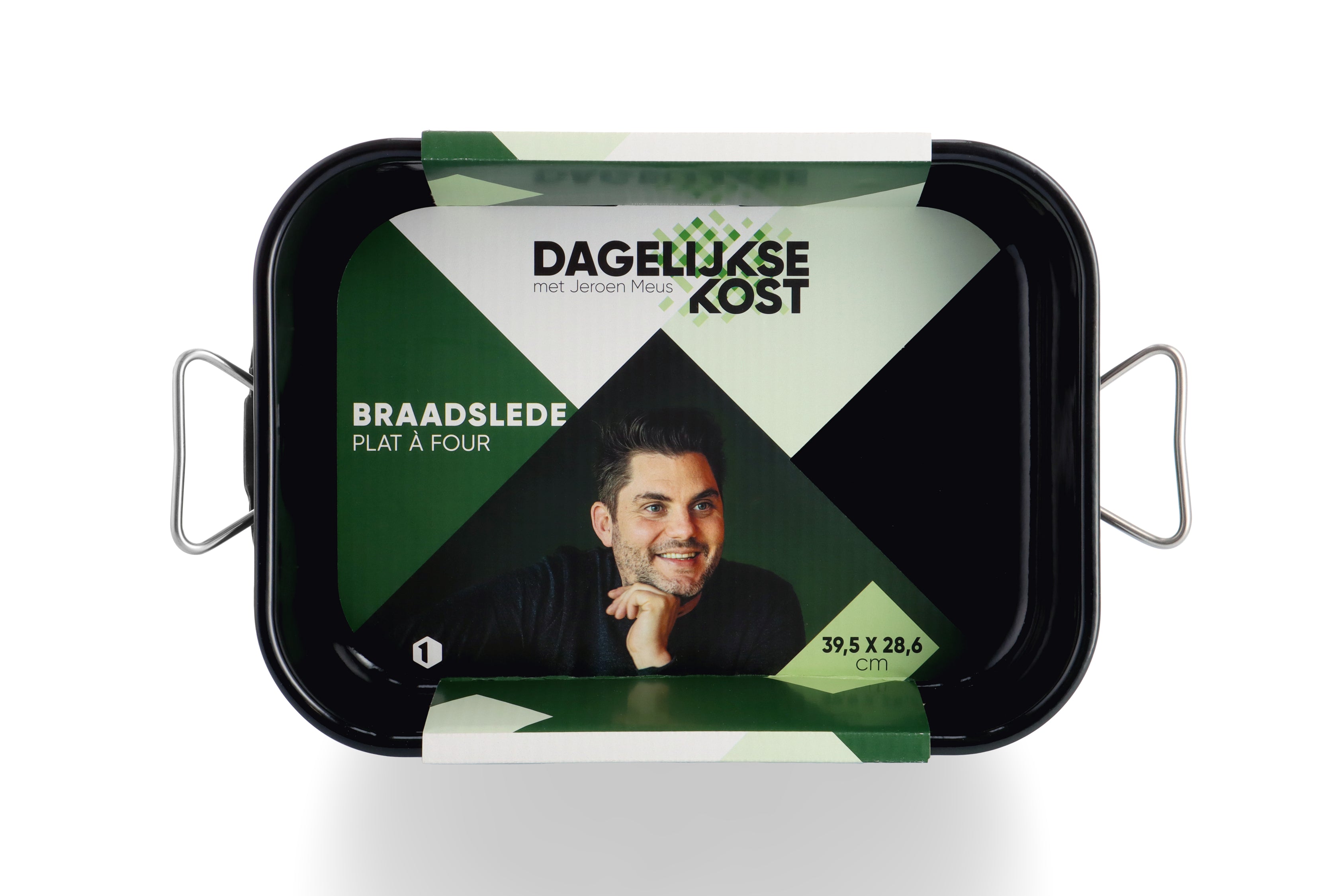 Dagelijkse kost braadslede 37,5cm groen verpakking