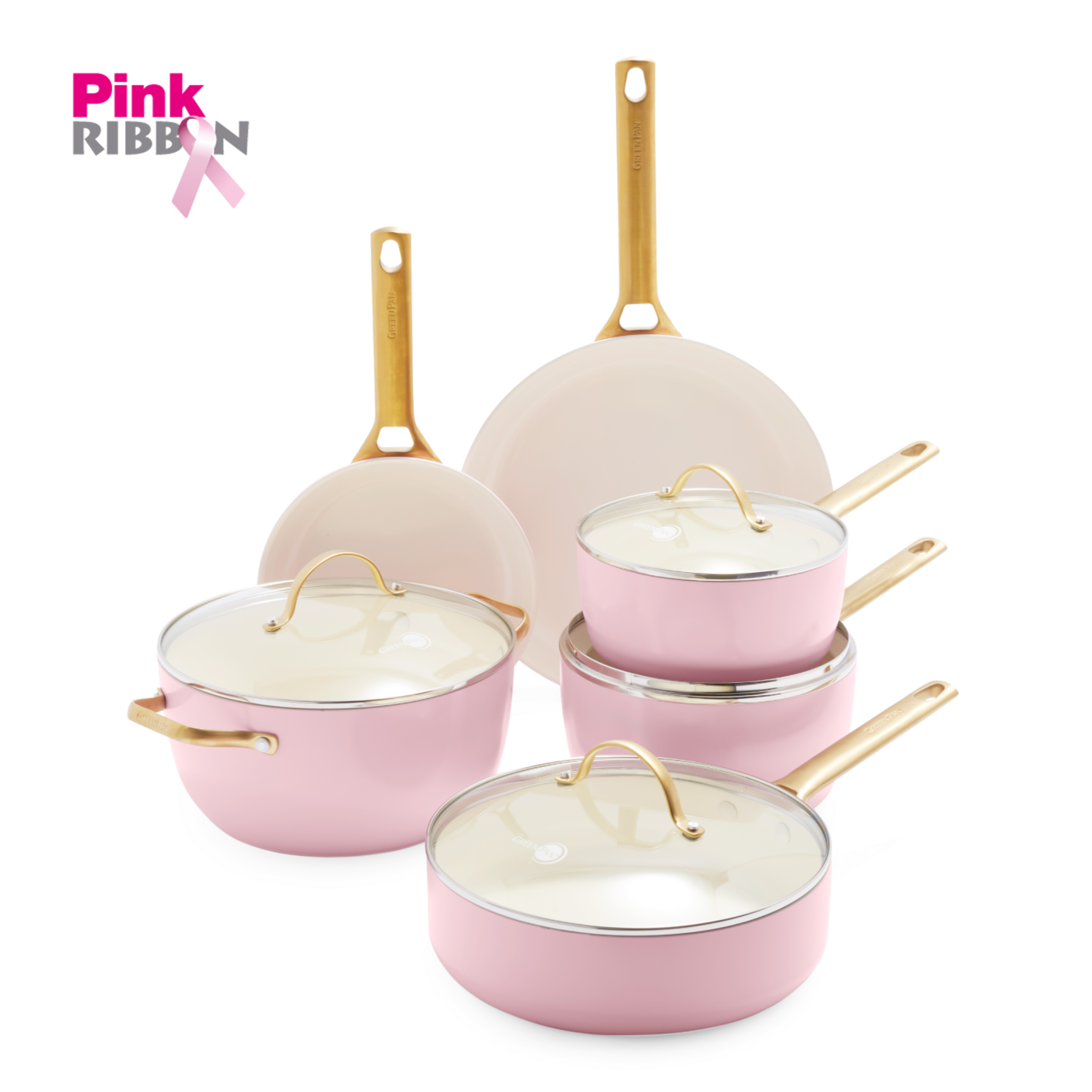 Padova Reserve Blush Pink 10-delige pannenset