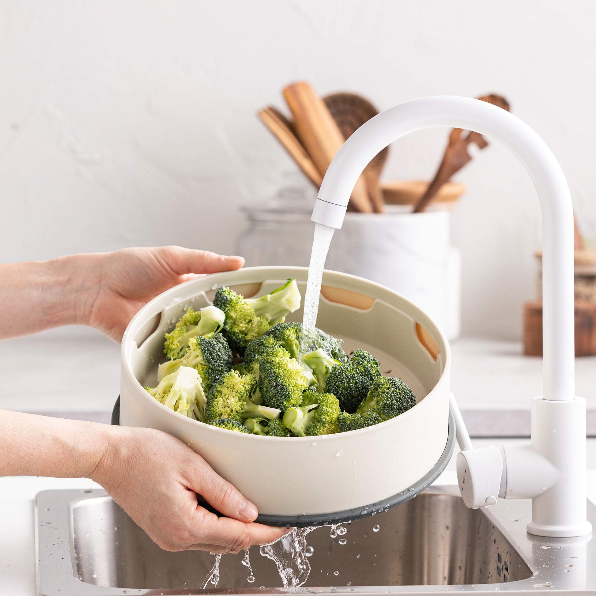 Steamy Crème 24cm broccoli wassen
