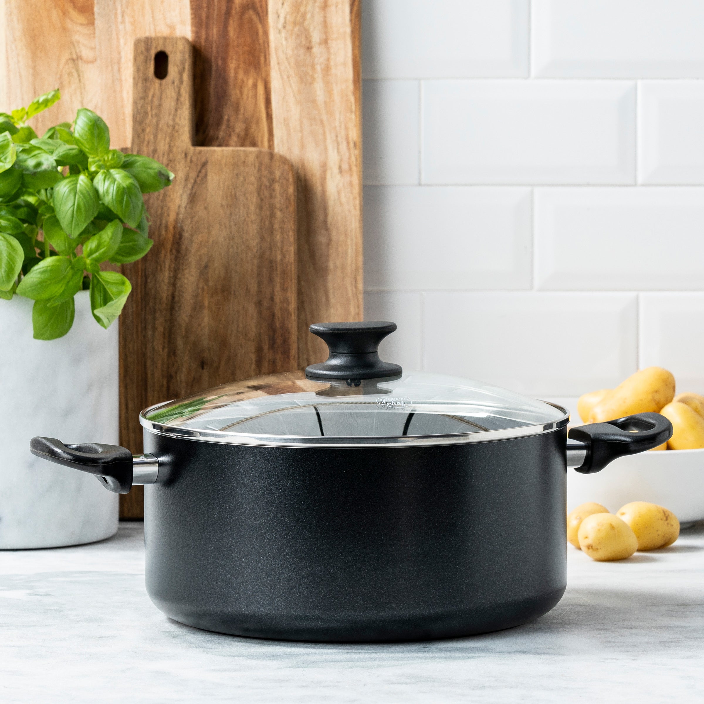 Casserole GreenChef Prime avec couvercle 24 cm/4,9 L