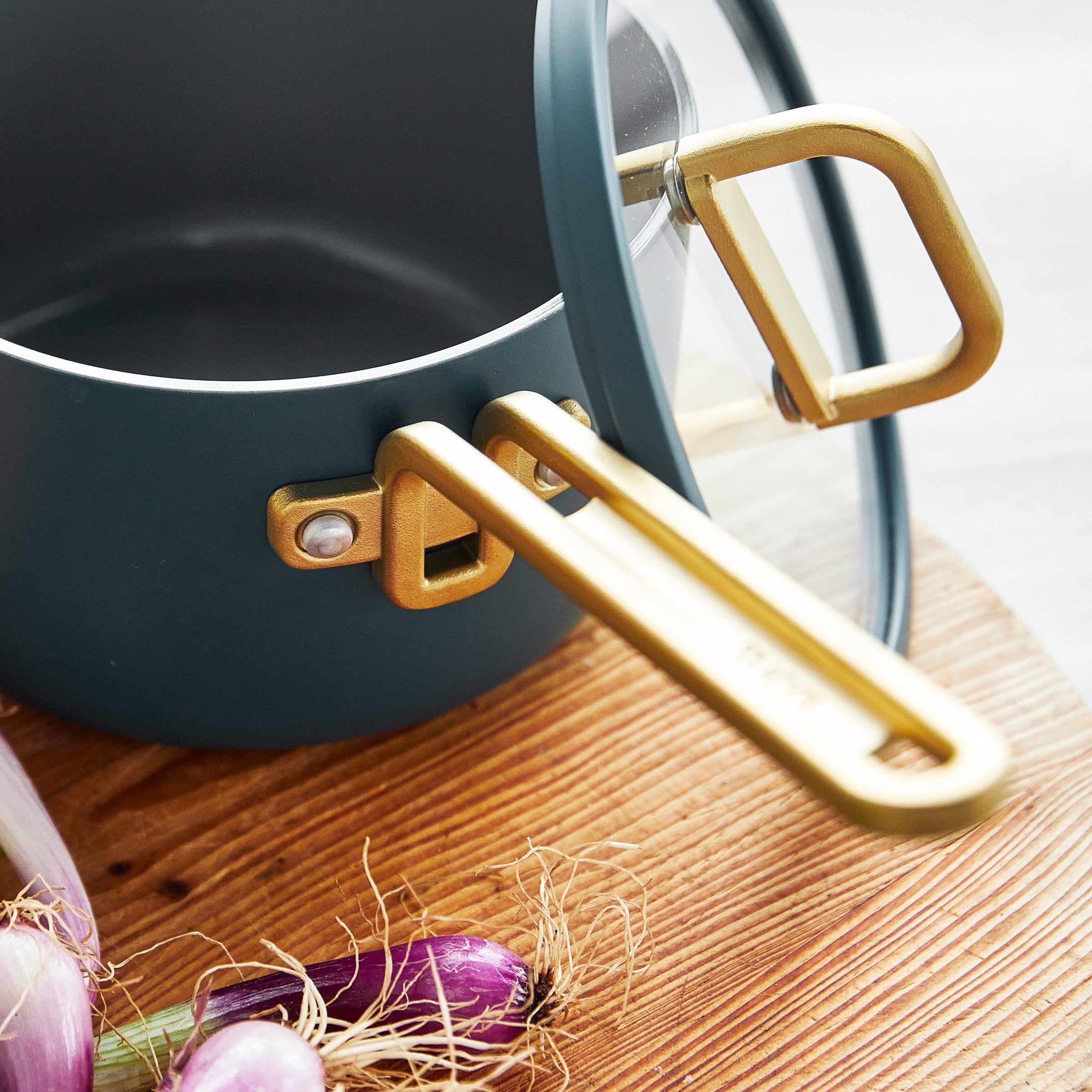 GreenPan™ Stanley Tucci™ Ceramic Nonstick 16cm/1.9L Saucepan with Lid, Venetian Teal