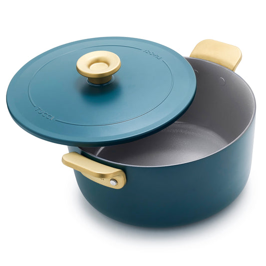 GreenPan™ Stanley Tucci™ Ceramic Nonstick 26cm/6.5L Dutch Oven, Venetian Teal