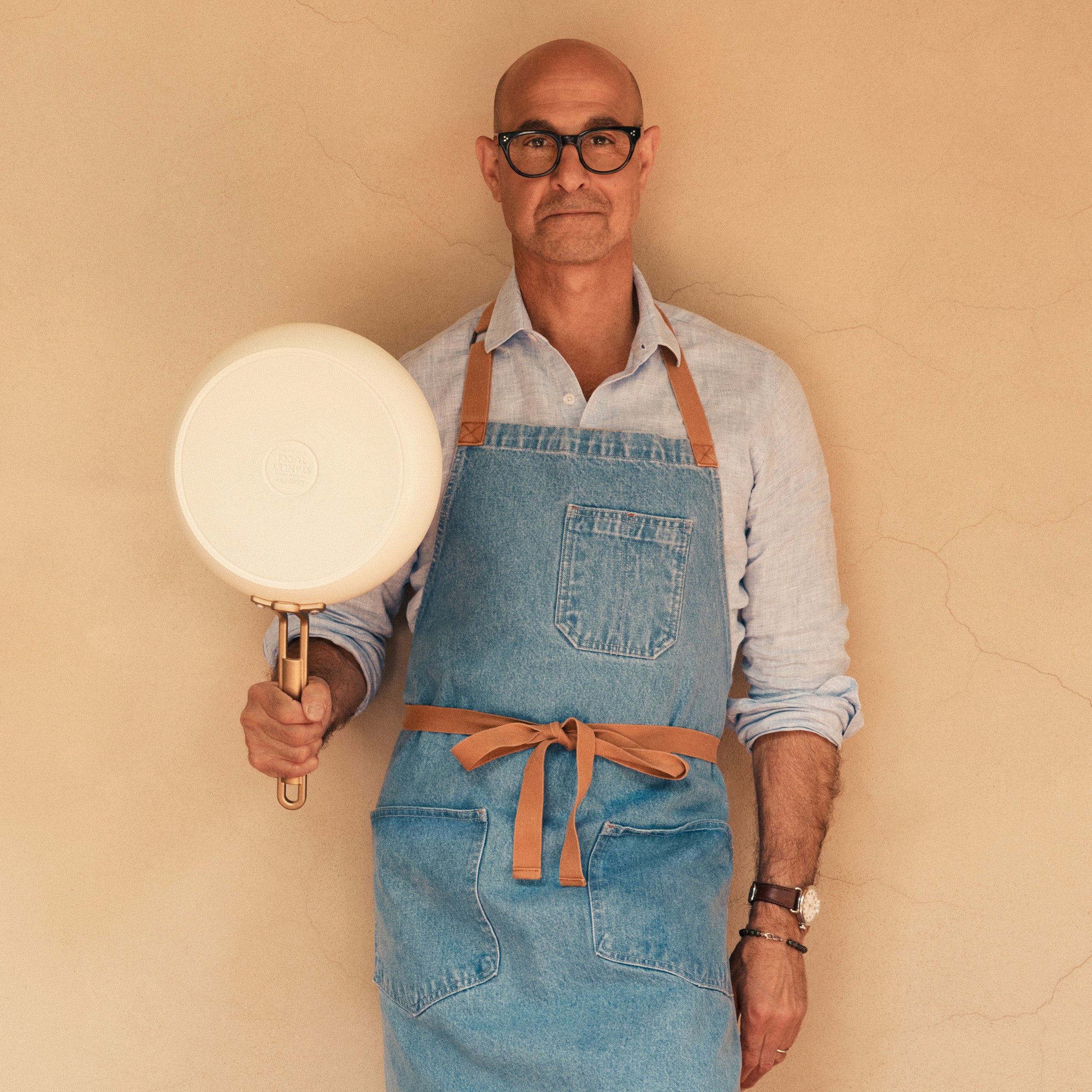 GreenPan™ Stanley Tucci™ Ceramic Nonstick 20cm Frypan, Carrara White