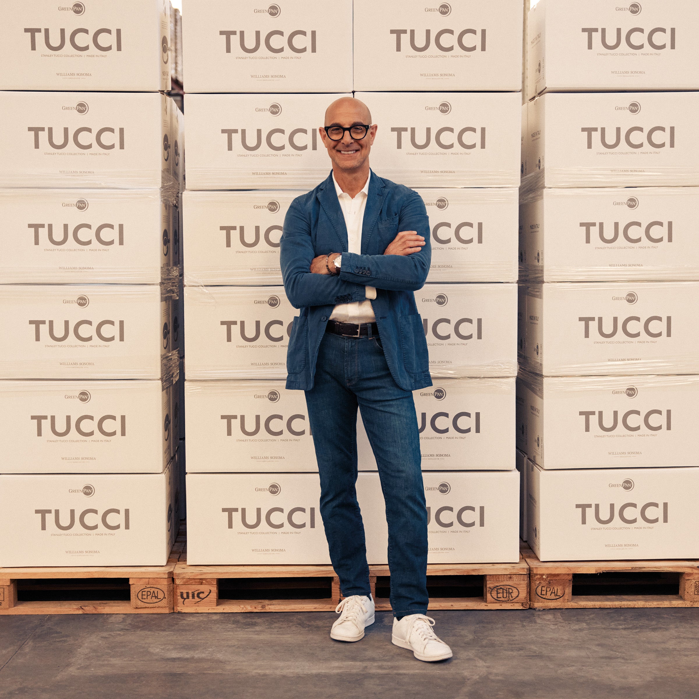 Batterie de cuisine antiadhésive en céramique GreenPan™ Stanley Tucci™, 11 pièces, noir Milano