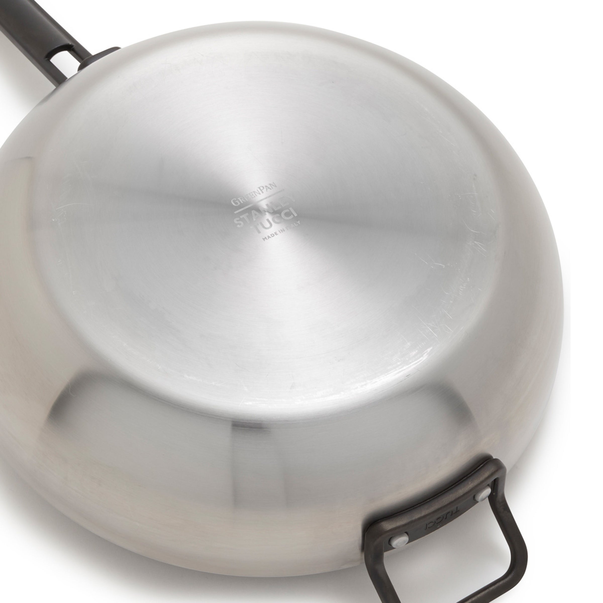 GreenPan™ Stanley Tucci™ Stainless Steel Ceramic Nonstick 33cm Stanley Pan with Lid