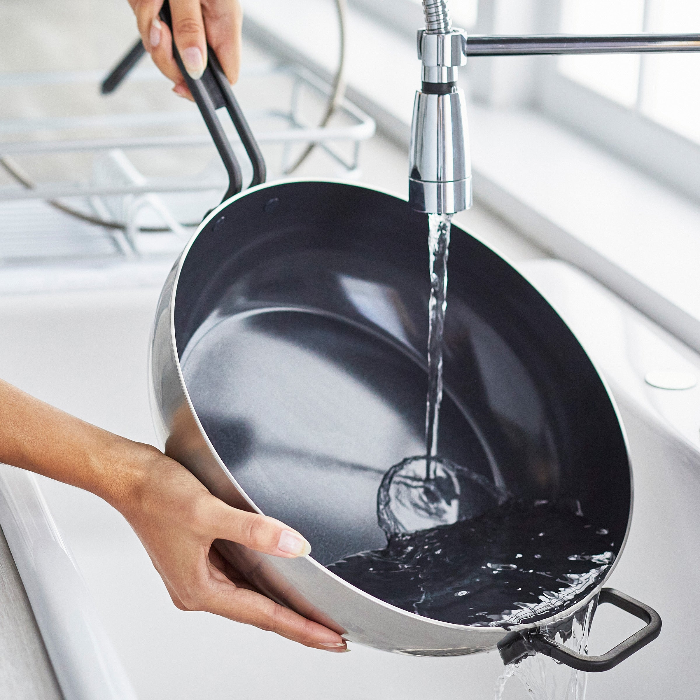GreenPan™ Stanley Tucci™ Stainless Steel Ceramic Nonstick 33cm Stanley Pan with Lid