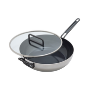 GreenPan™ Stanley Tucci™ Stainless Steel Ceramic Nonstick 33cm Stanley Pan with Lid