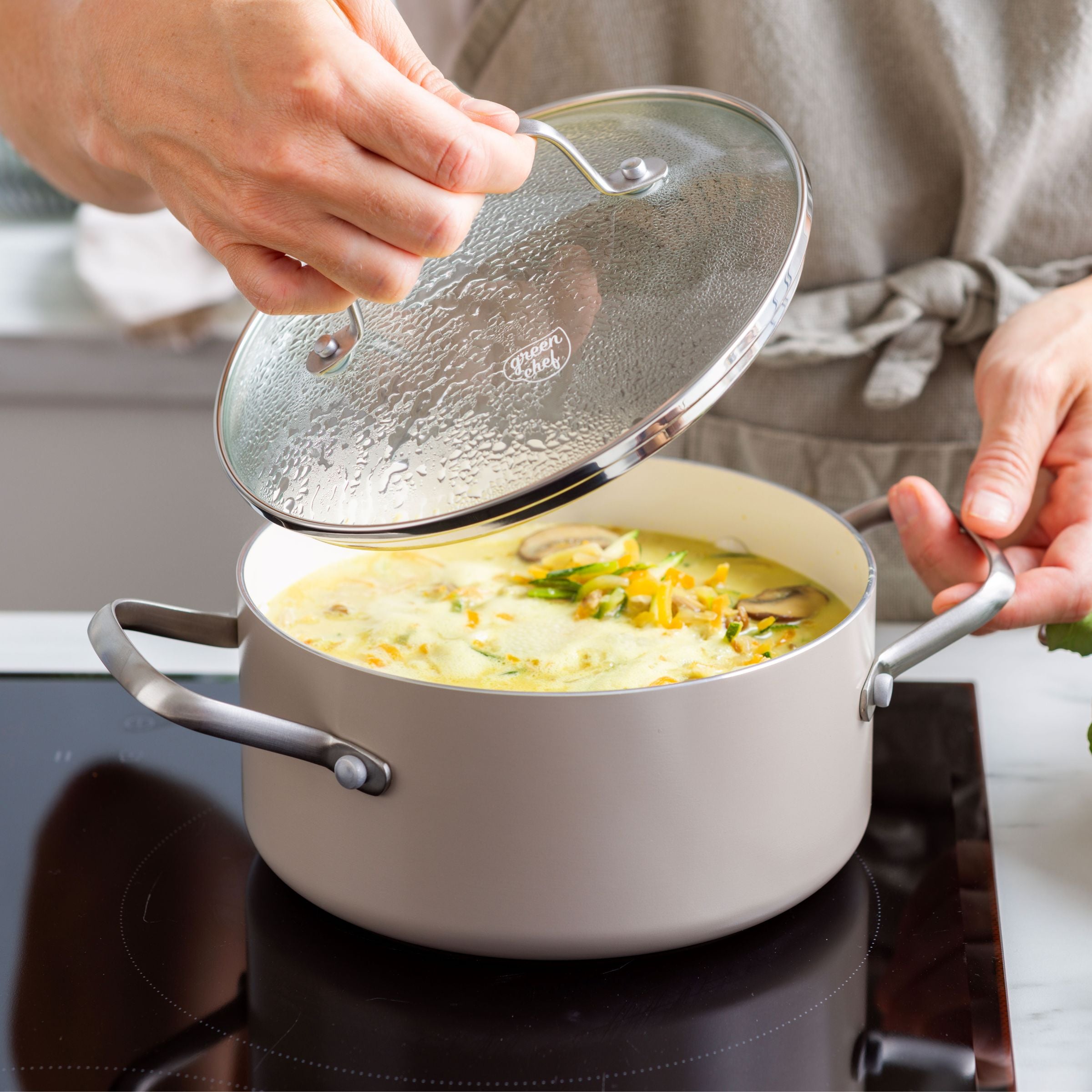 GreenChef Nordics Kookpan met deksel 16 cm