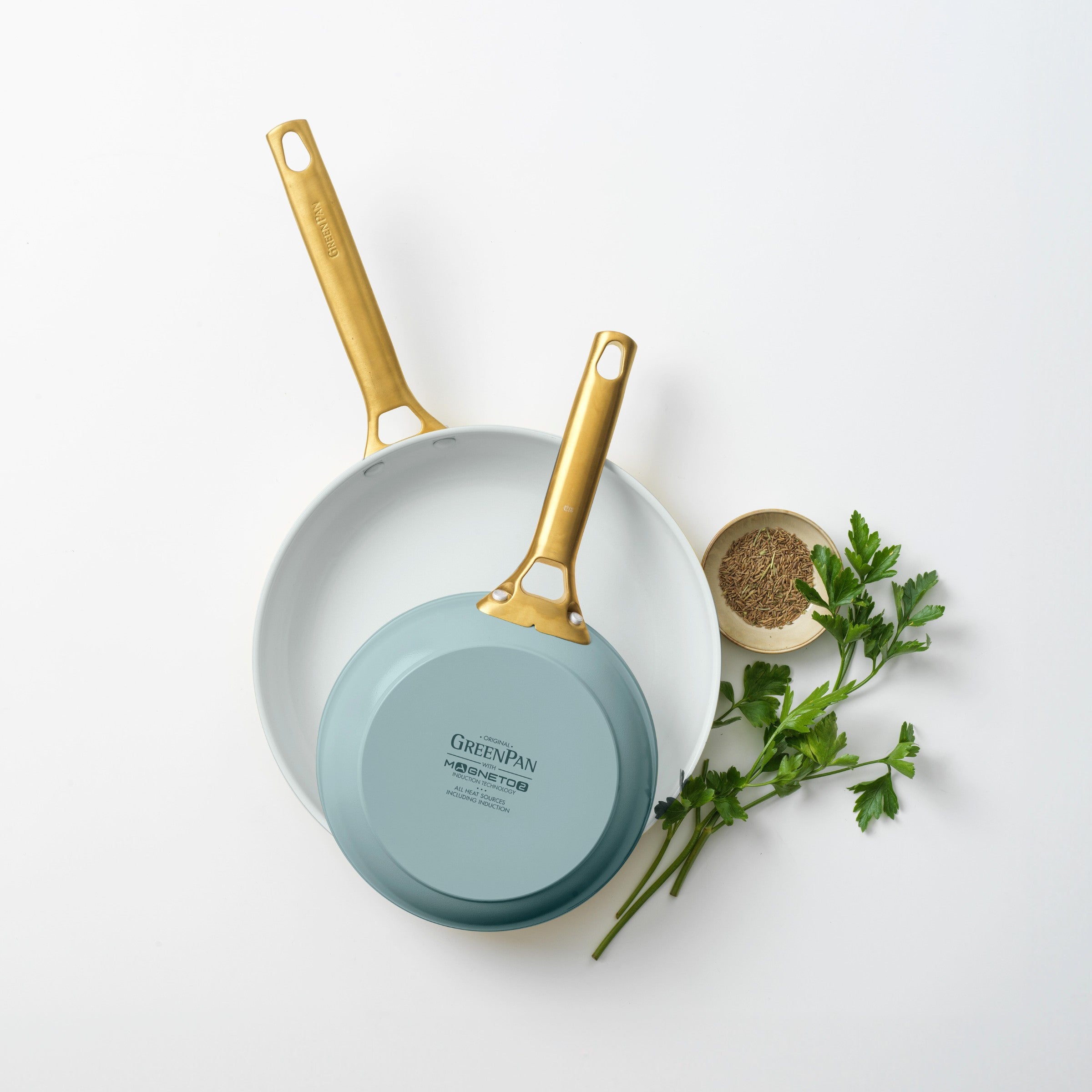 Batterie de cuisine 2 pièces Padova Smokey Blue