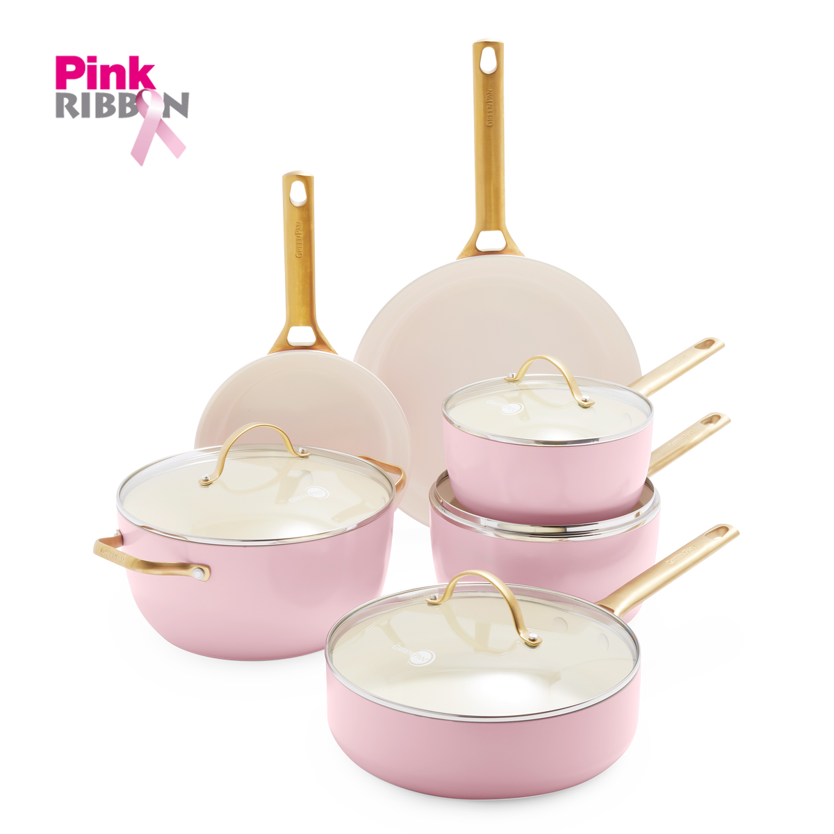 Padova Reserve Blush Pink 10-delige pannenset