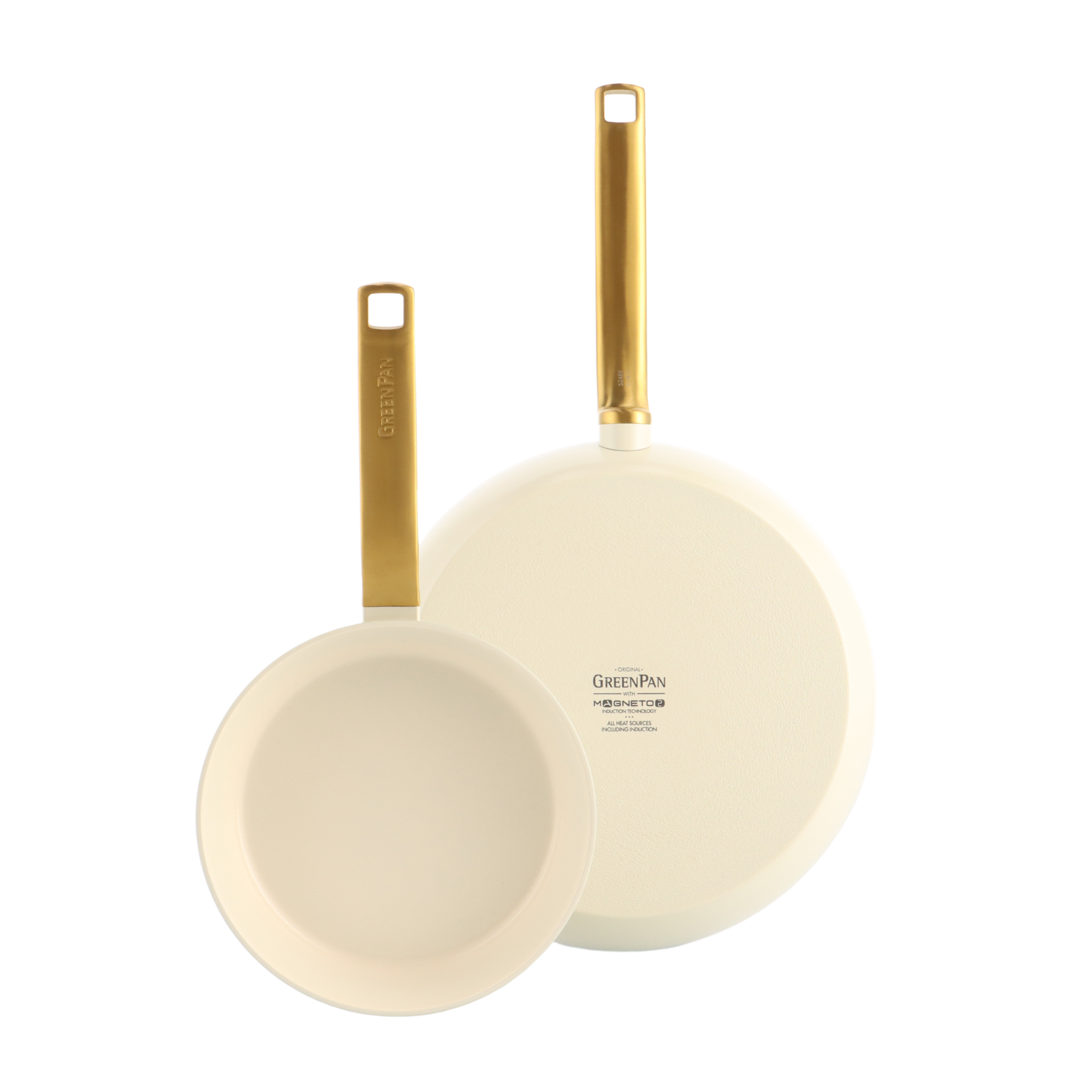 Set de poêles Evolution Cream en 2 pièces (20 + 28 cm)
