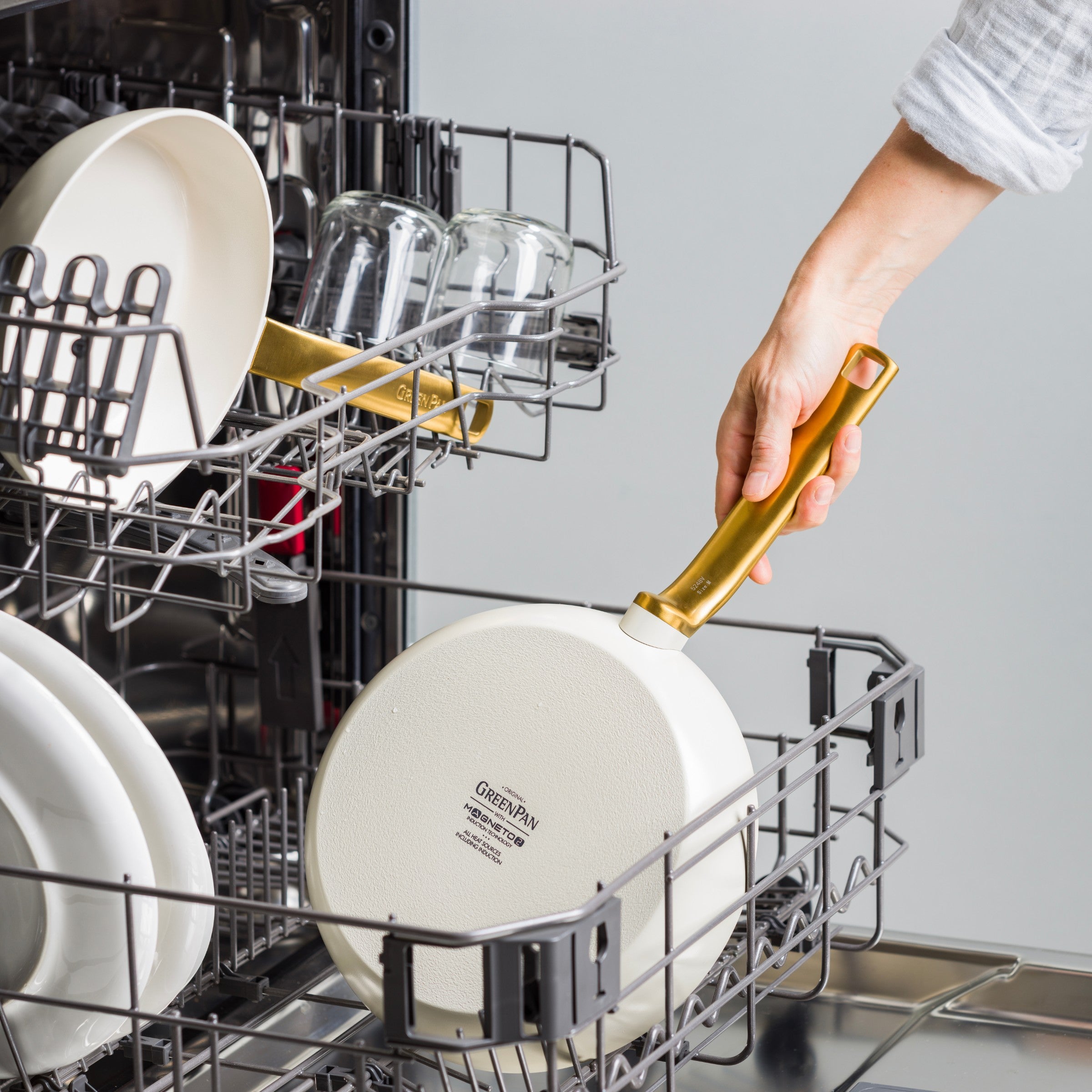 Wok Evolution 28 cm Cream