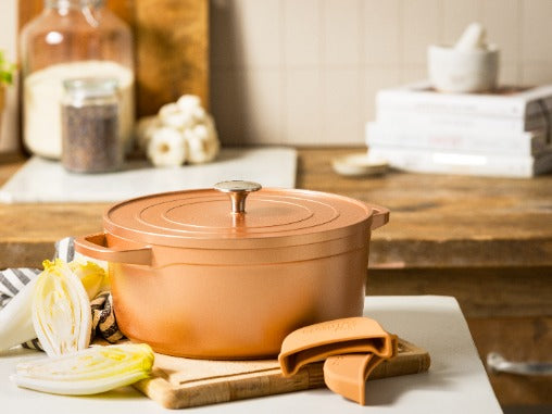 Dagelijkse kost stoofpot met deksel 26cm Koper