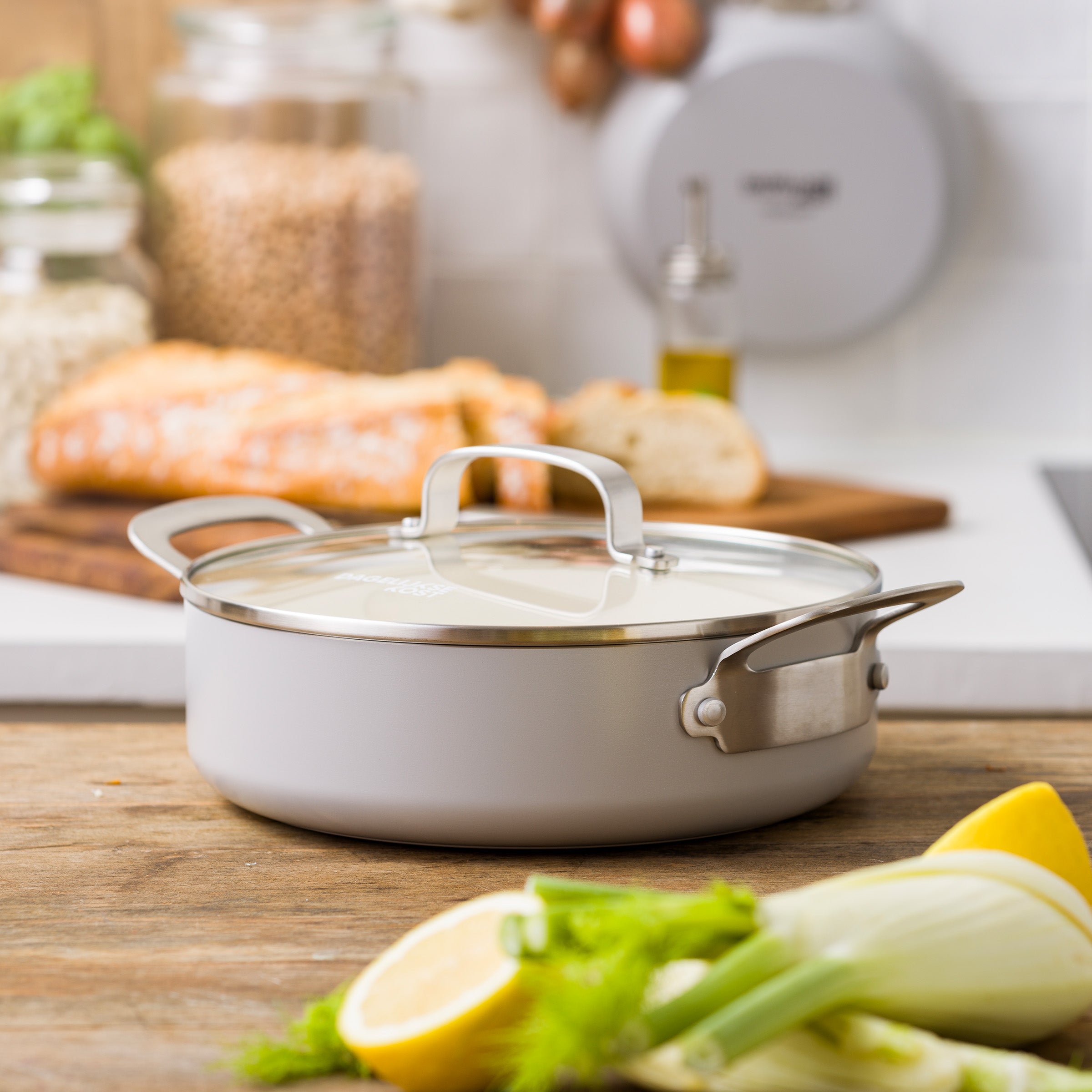Dagelijkse kost stoofpan met deksel 24cm