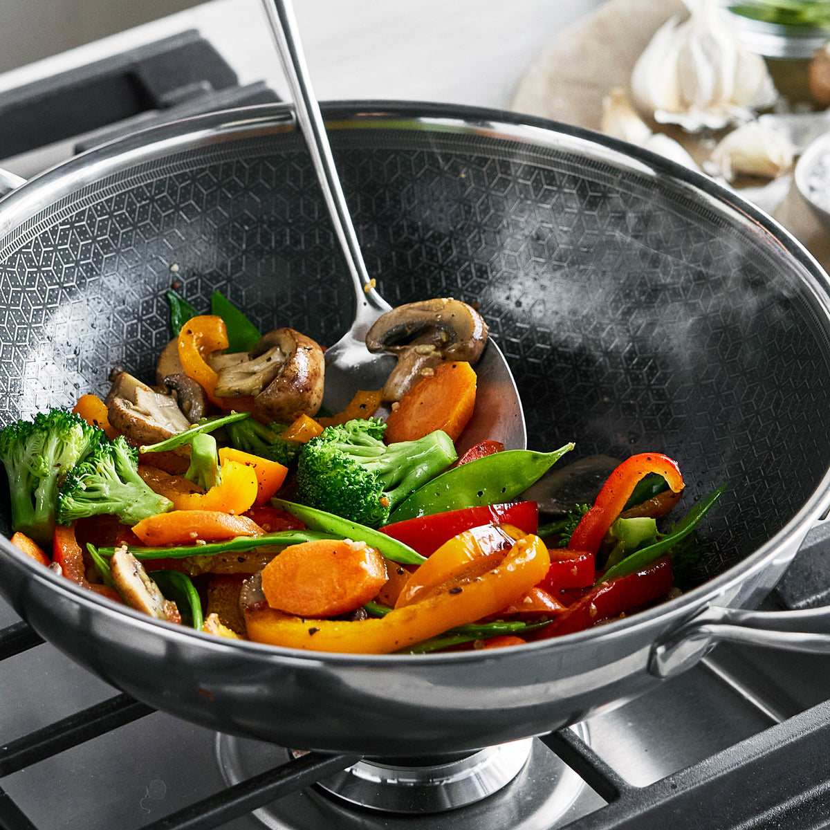 Spectra Hybride Wok 30cm Silver