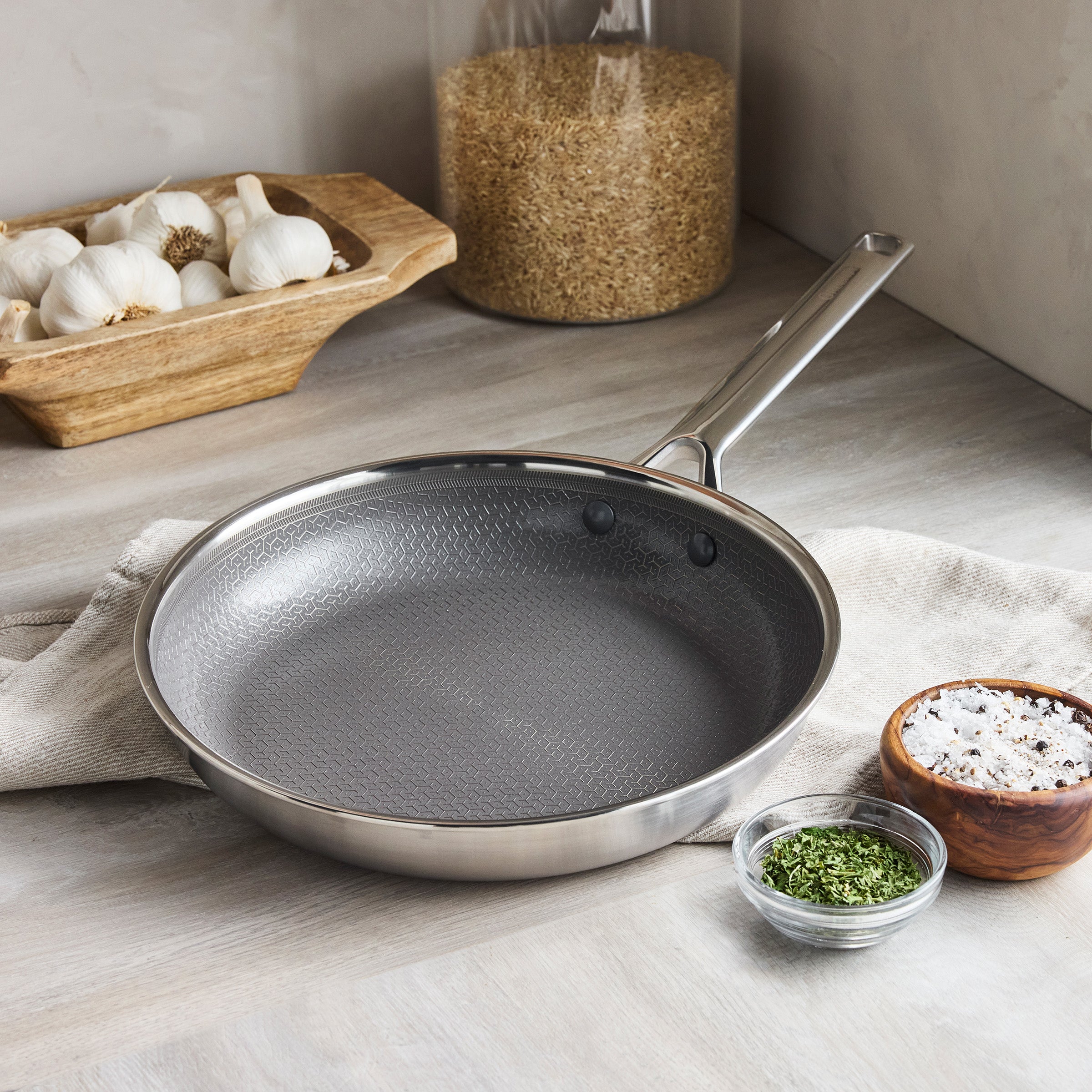 Apex Thermobond Hybrid Braadpan 24 cm 3-laags roestvrij staal voor perfecte resultaten