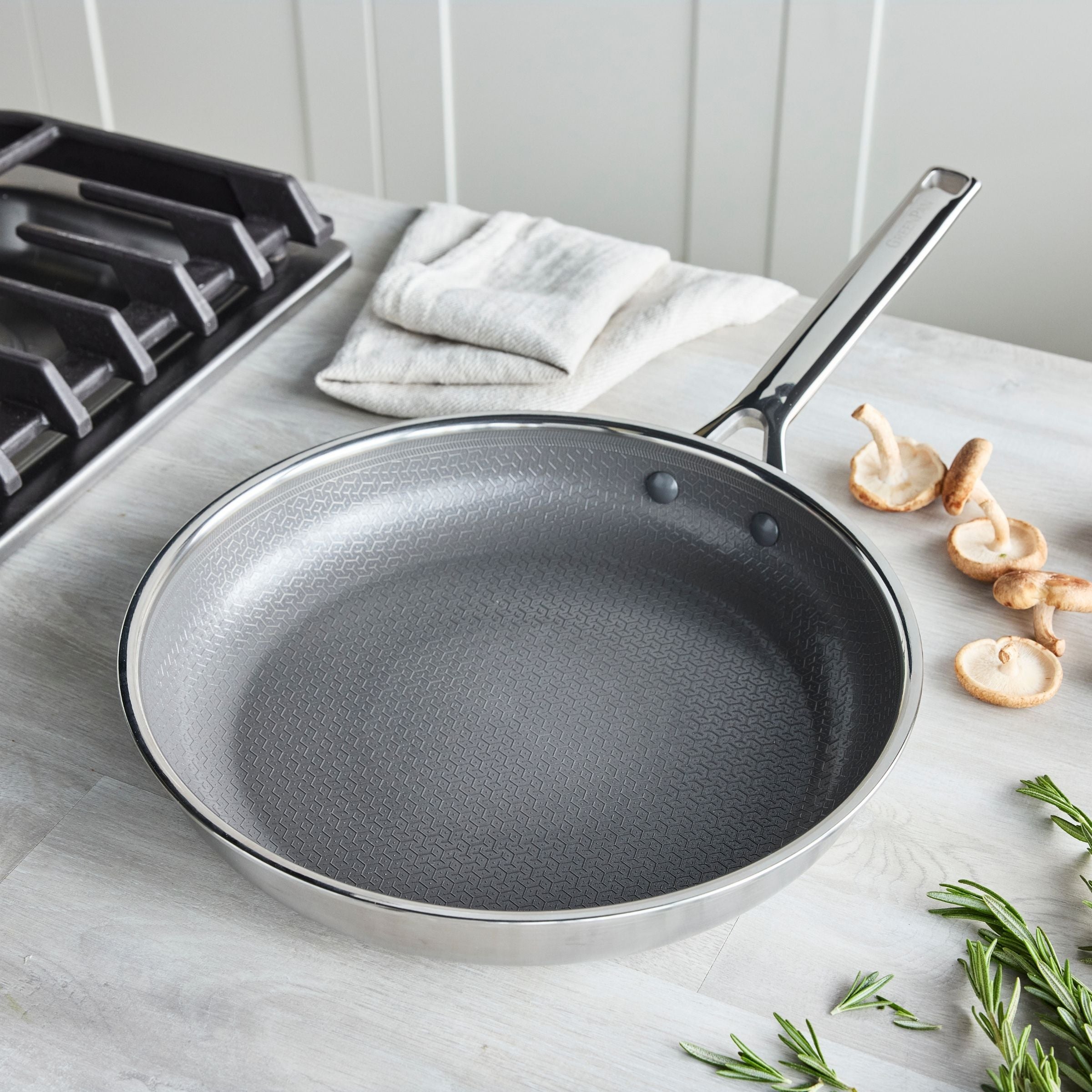 Apex Thermobond Hybrid Braadpan 28 cm 3-laags roestvrij staal voor perfecte resultaten