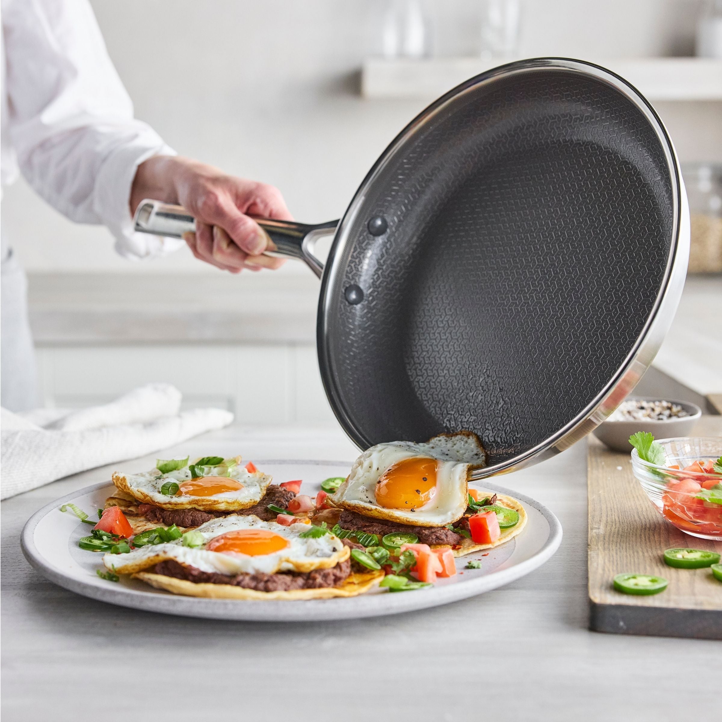 Apex Thermobond Hybrid Braadpan 28 cm 3-laags roestvrij staal voor perfecte resultaten