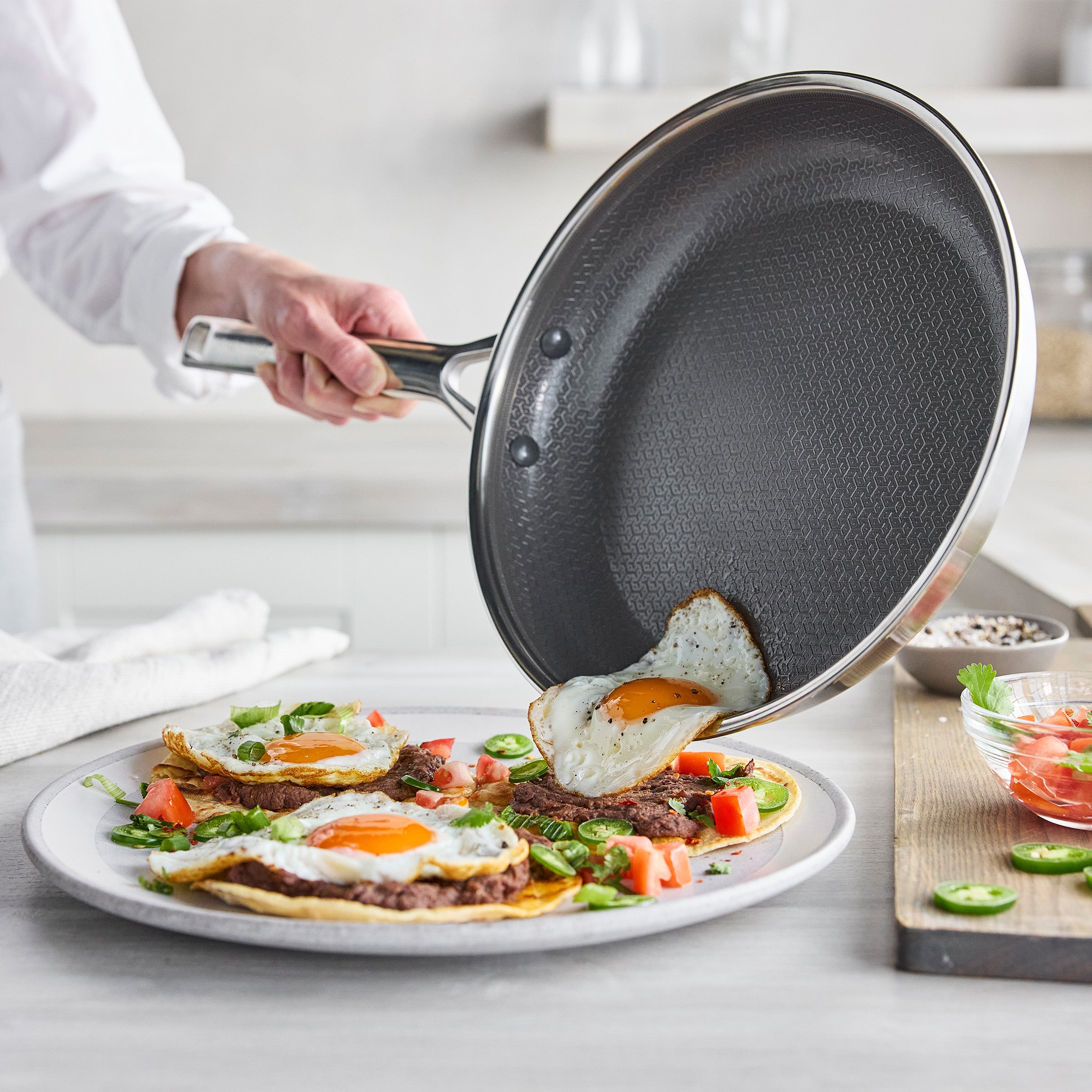 Apex Thermobond Hybrid Braadpan 28 cm 3-laags roestvrij staal voor perfecte resultaten