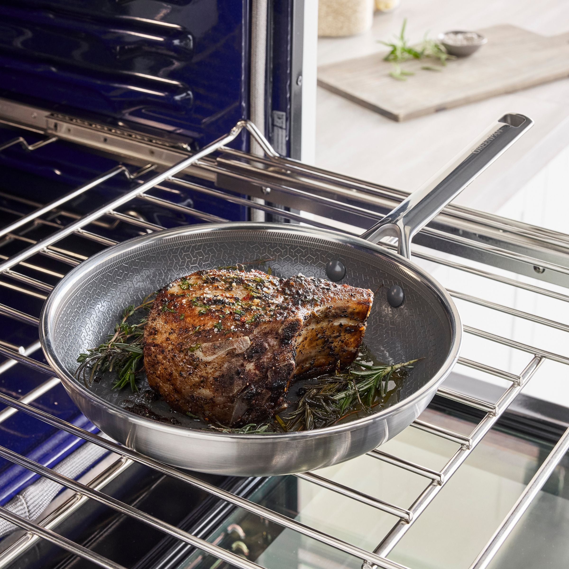 Apex Thermobond Hybrid Braadpan 28 cm 3-laags roestvrij staal voor perfecte resultaten