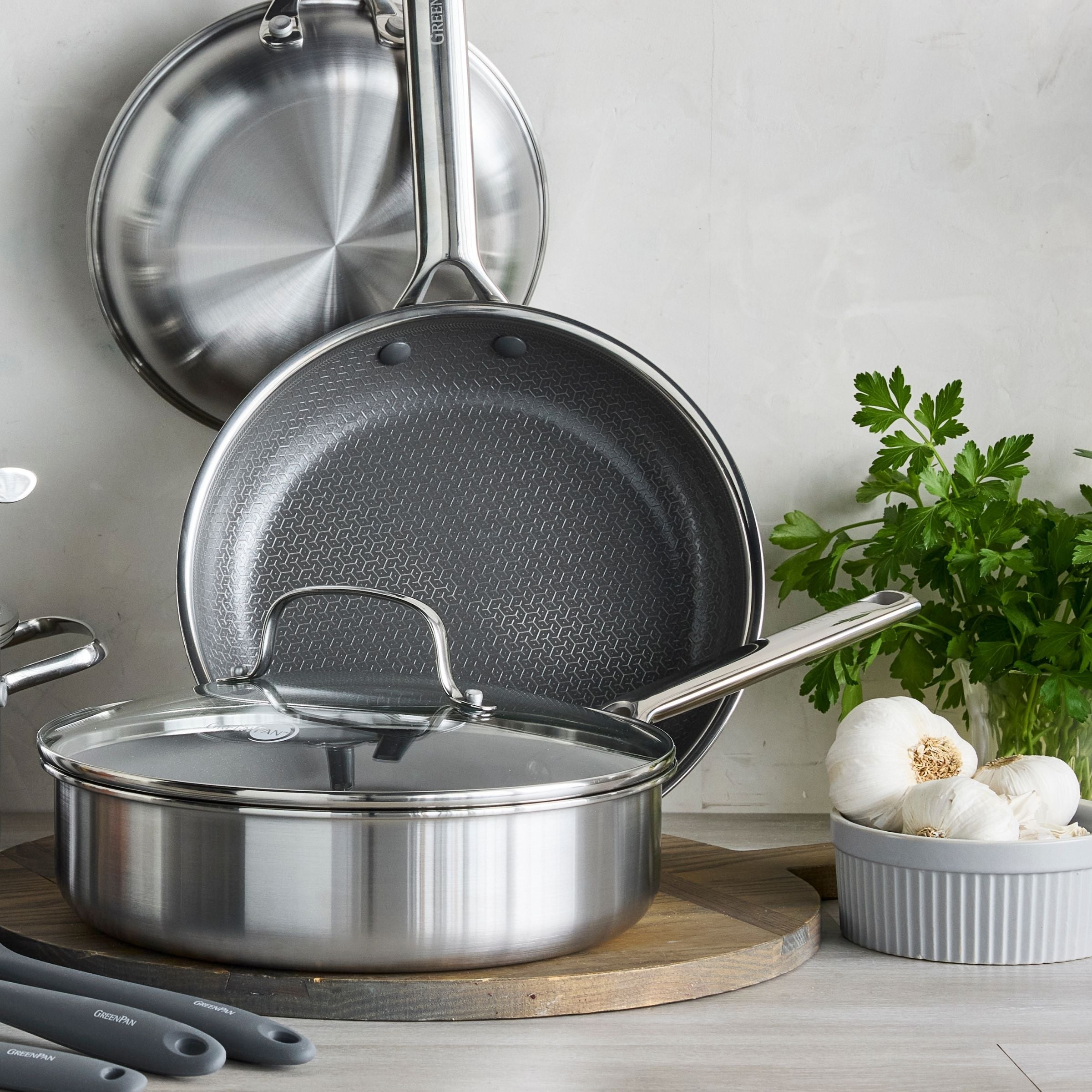 Apex Thermobond Hybrid Stoofpan 24 cm 3-laags roestvrij staal voor perfecte resultaten