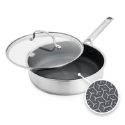 Apex Thermobond Hybrid Stoofpan 24 cm 3-laags roestvrij staal voor perfecte resultaten