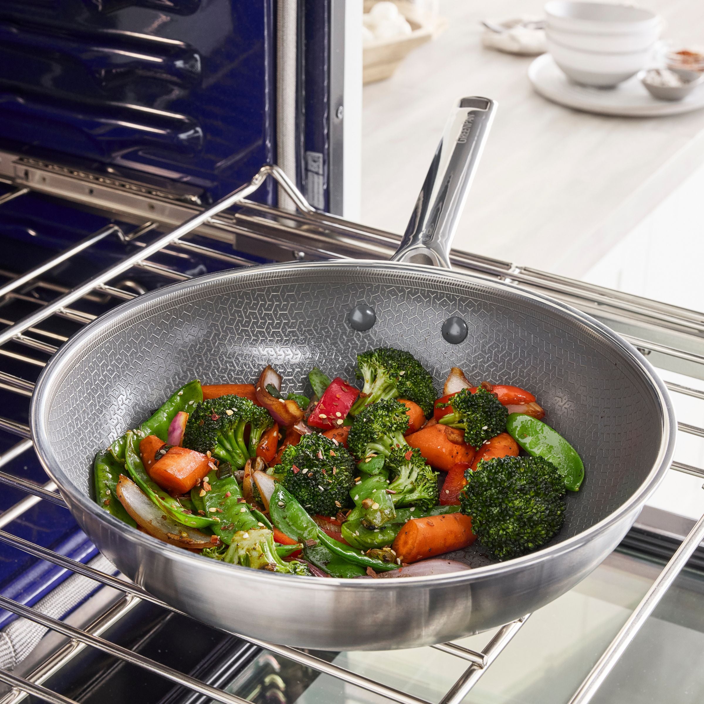 Apex Thermobond Hybrid Wok 28 cm 3-laags roestvrij staal voor perfecte resultaten