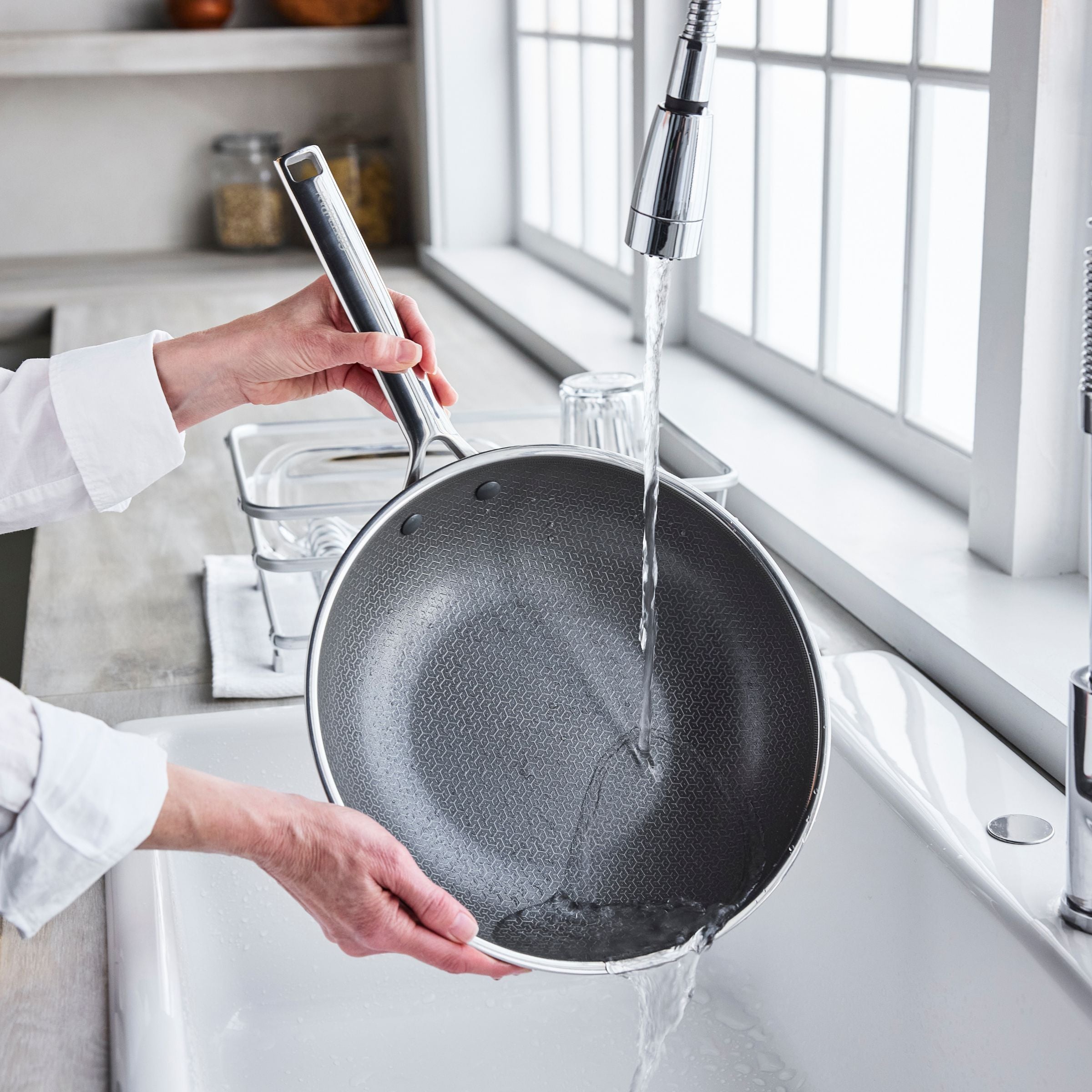 Apex Thermobond Hybrid Wok 28 cm 3-laags roestvrij staal voor perfecte resultaten