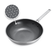 Apex Thermobond Hybrid Wok 28 cm 3-laags roestvrij staal voor perfecte resultaten