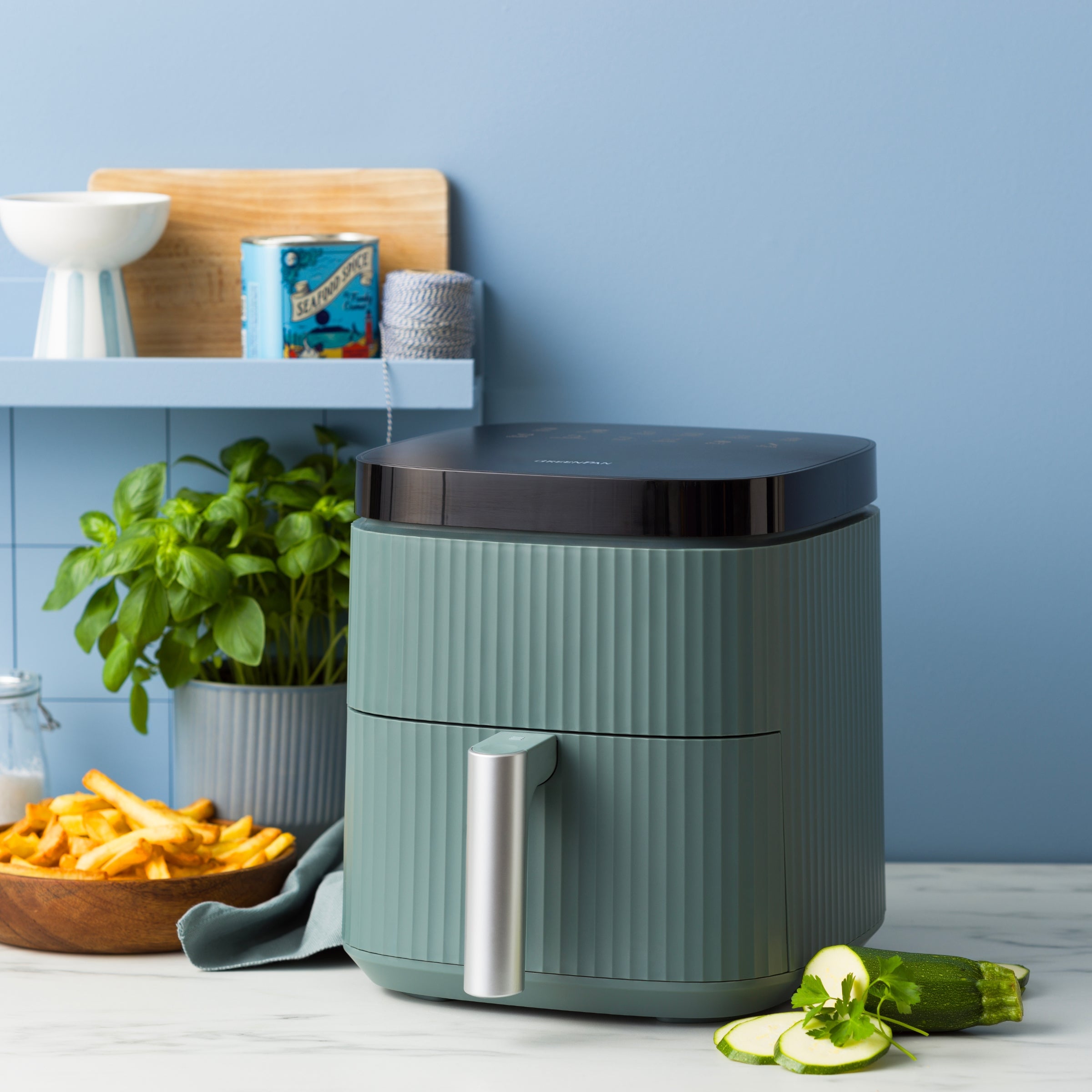 Silhouette XL Air Fryer 5L Smokey Blue