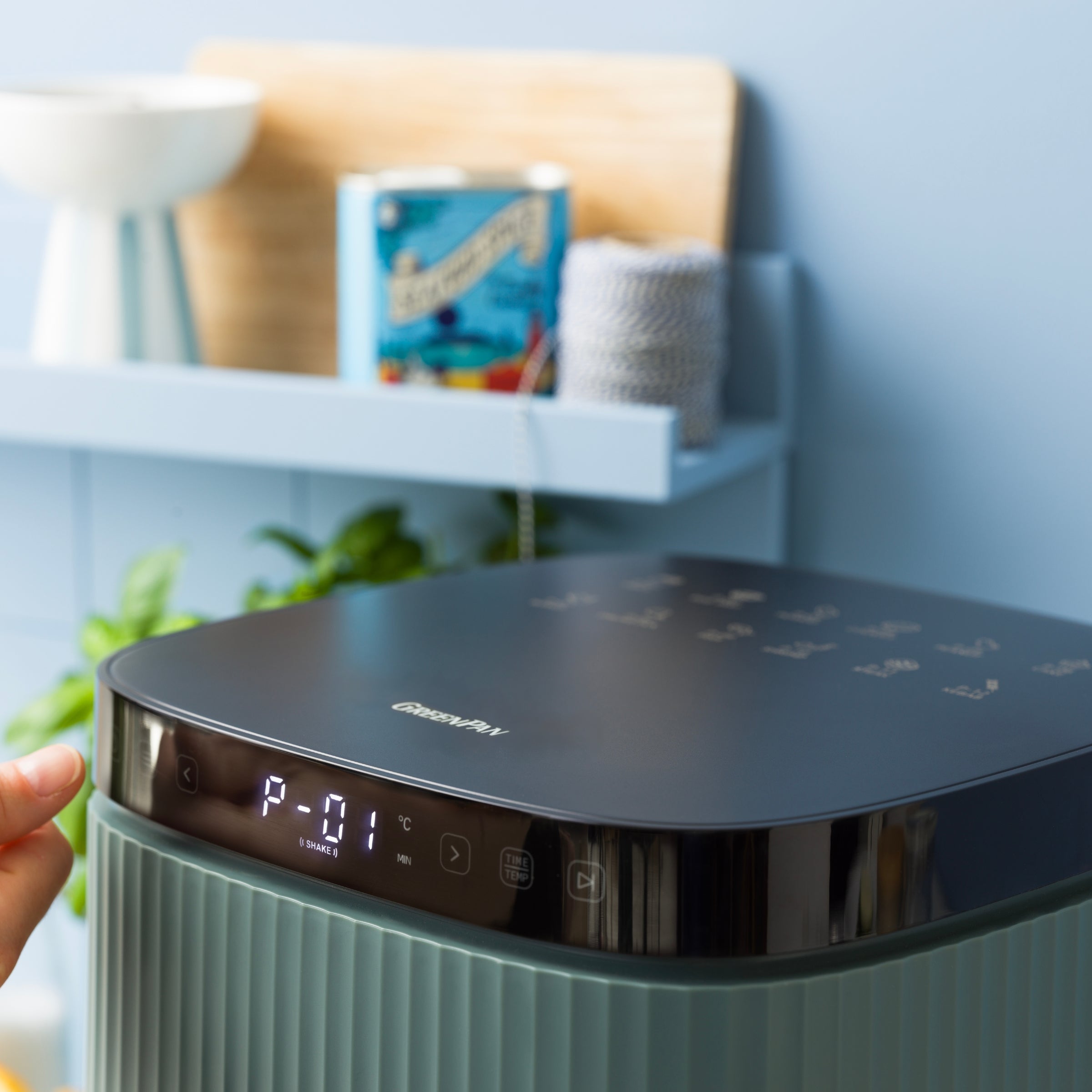 Silhouette XL Air Fryer 5L Smokey Blue